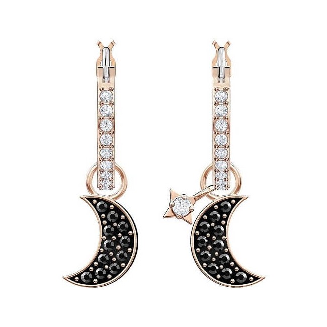 Symbolic Swarovski moon pendant earrings 5627352