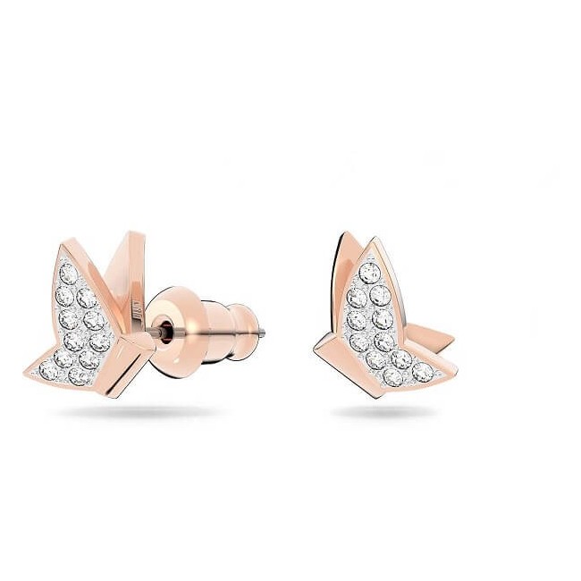 Orecchini Swarovski Lilia rosè con farfalle e pavè 5636427