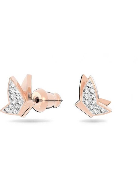 Orecchini Swarovski Lilia rosè con farfalle e pavè 5636427