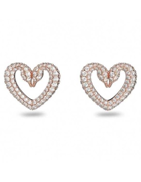 Orecchini Una Swarovski cuore rosè 5628659