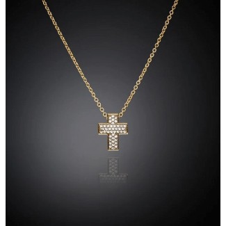 Collana croce Chiara Ferragni Squared Cross Small dorata J19AWC08