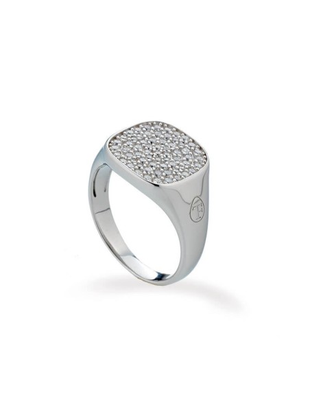 Chevalier Tsars Collection Olga ring with square pavé