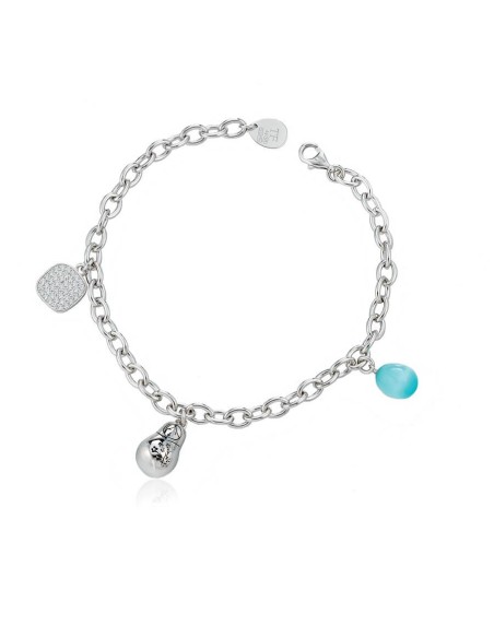 Zaren-Olga-Armband mit Ei-, Matroschka- und Pavé-Anhängern