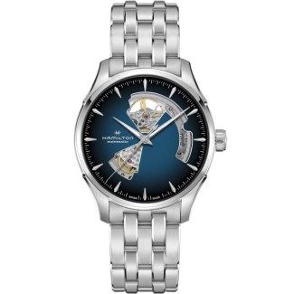 Orologio Hamilton Jazzmaster Open Heart blu, acciaio H32675140