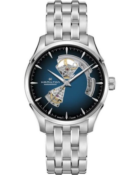 Orologio Hamilton Jazzmaster Open Heart blu, acciaio H32675140