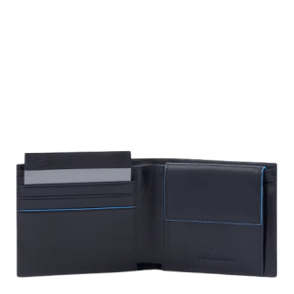 Piquadro B2 Revamp wallet in blue leather - PU4188B2VR/BLU