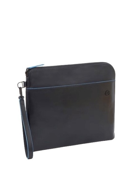 Piquadro B2 Revamp blue leather pouch - AC6100B2VR/BLU