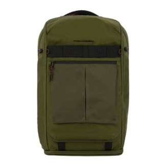 Piquadro Arne green fabric backpack bag - BV5993S125/VE