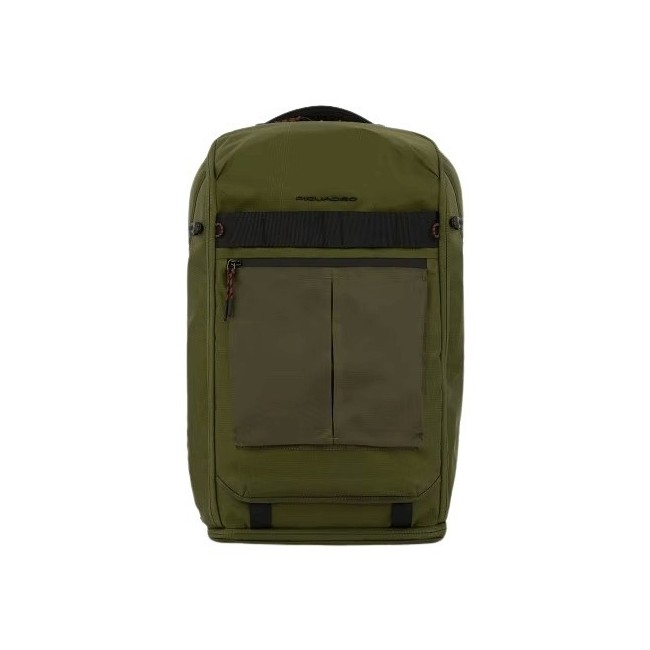 Piquadro Arne green fabric backpack bag - BV5993S125/VE