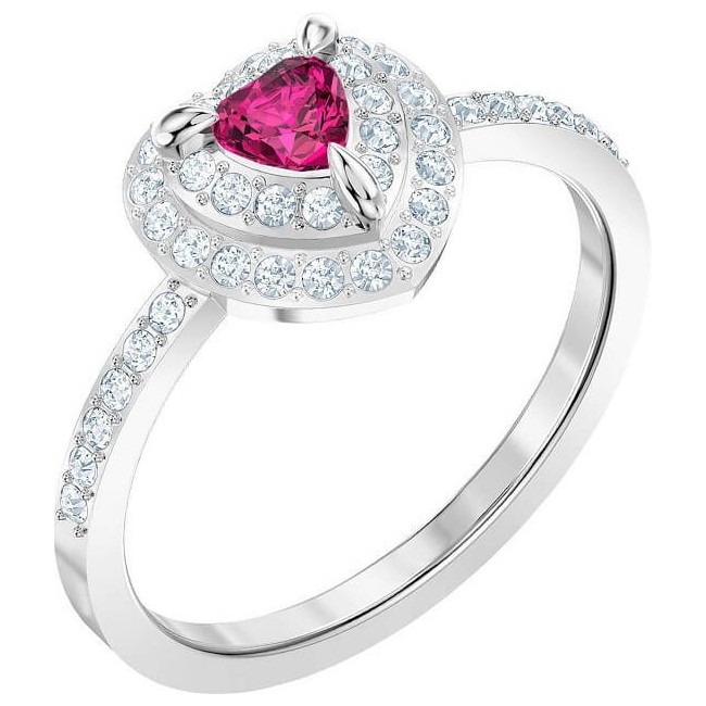 Swarovski red heart ring and crystal pavé 5470694