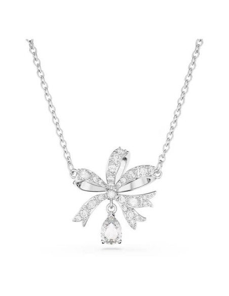 Volta Swarovski bow necklace with pavé - 5647583