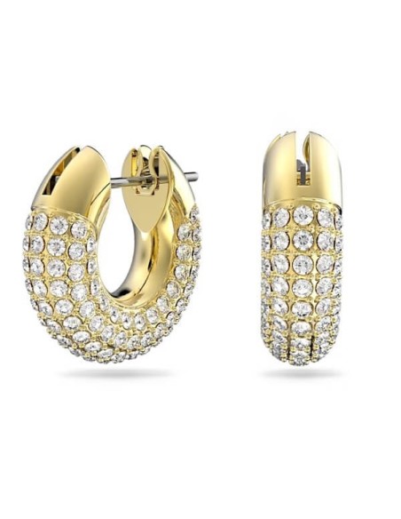 Dextera Swarovski golden circle earrings with crystals 5636530