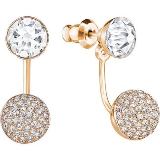 Swarovski Round Cut Forward Jacket Earrings 5528490