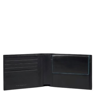 Piquadro B2 Revamp wallet in black leather - PU257B2VR/N