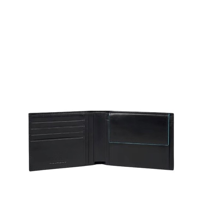 Piquadro B2 Revamp wallet in black leather - PU257B2VR/N
