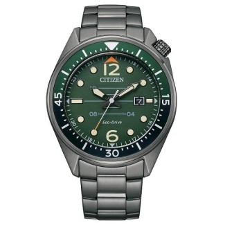 Orologio Citizen OF Seaplane Ecodrive verde - AW1717-81X