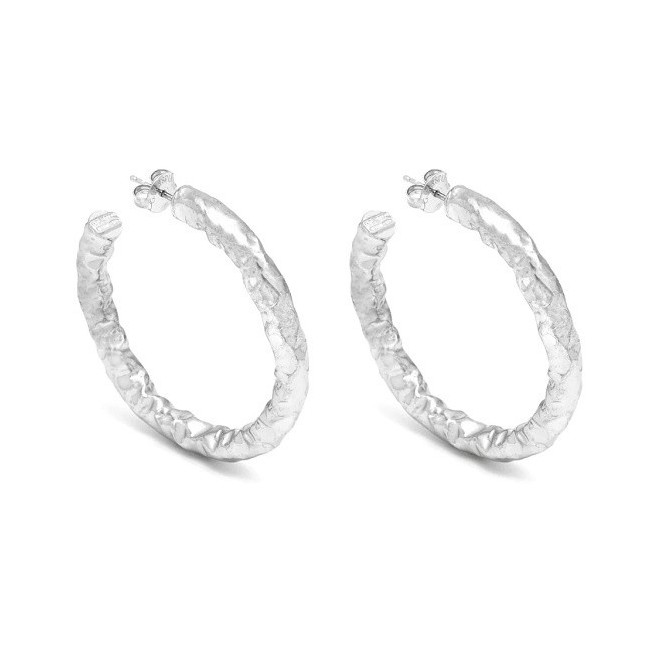 Giovanni Raspini Stone silver hoop earrings GR11676