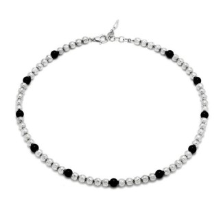 Giovanni Raspini Optical black onyx medium necklace GR11687