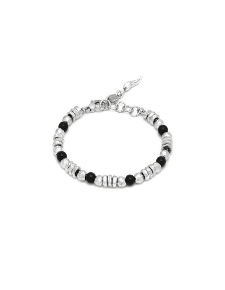 Giovanni Raspini Optisches schwarzes Onyx-Mix-Armband GR11693