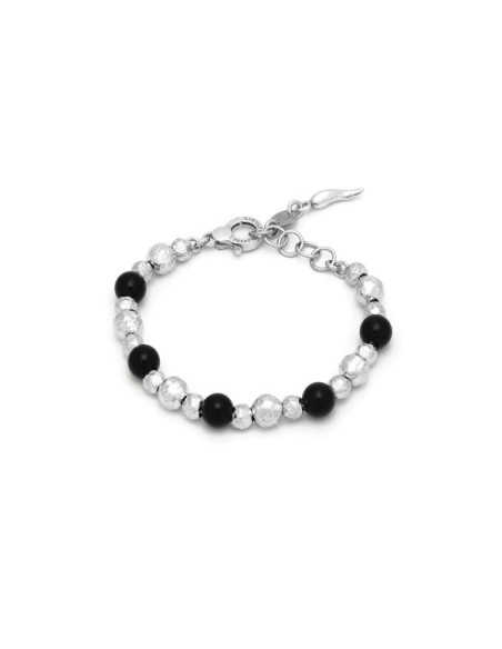Giovanni Raspini Optisch schwarzes mittelgroßes Onyx-Armband GR11691