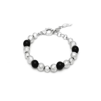 Giovanni Raspini Optisches großes Armband mit Onyx GR11690