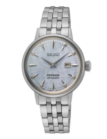 Orologio donna Seiko Presage Cocktail celeste con diamanti SRE007J1