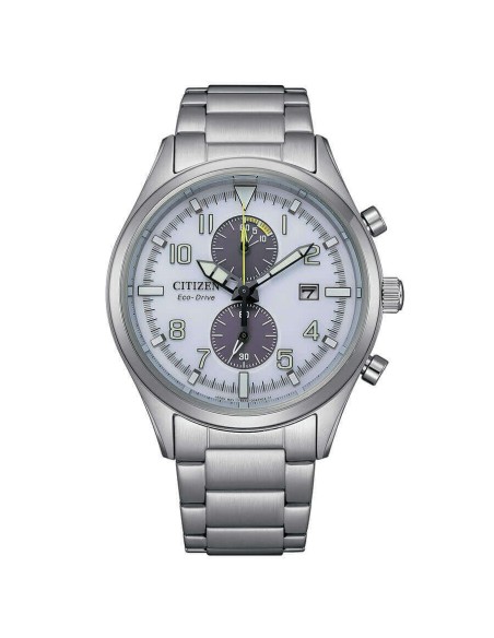 Orologio Citizen Chrono Classic Eco-Drive bianco - CA7028-81A