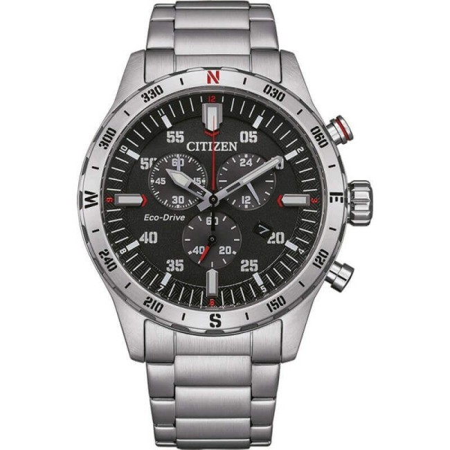 Citizen Chrono Outdoor Eco-Drive Schwarze Uhr - AT2520-89E