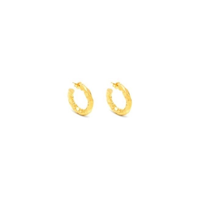 Giovanni Raspini Stone golden hoop earrings - GR11685