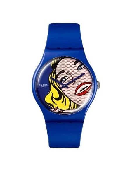Swatch Girl By Roy Lichtenstein blaue Uhr - SUOZ352