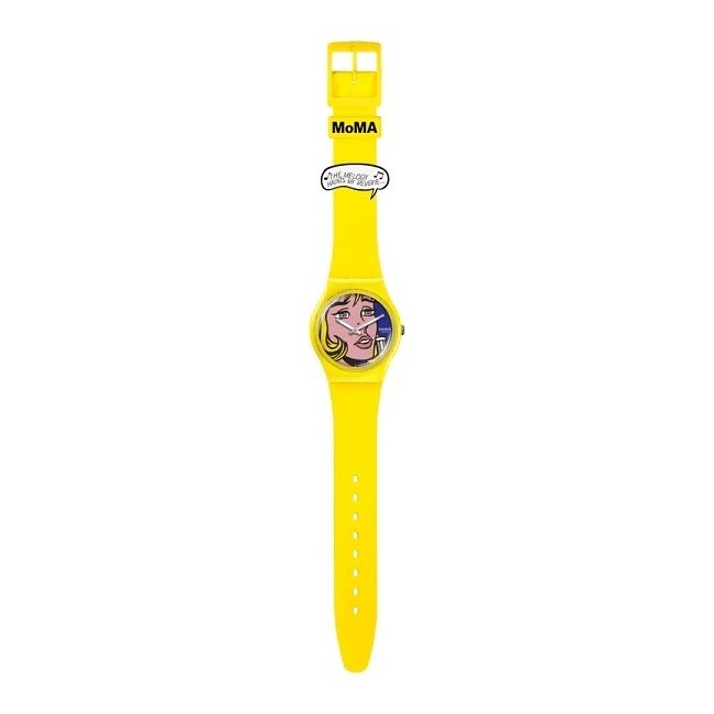 Swatch Reverie By Roy Lichtenstein yellow watch - SO28Z117