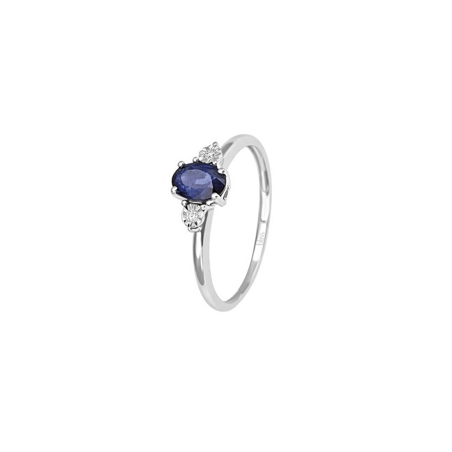 Rugiada Bliss Ring with Sapphire and Diamonds - 20069901