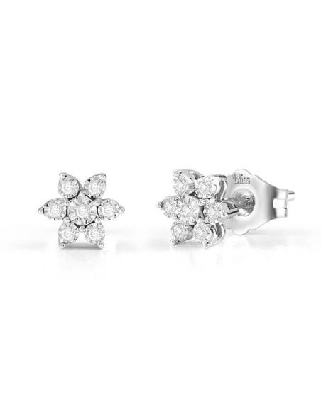 Bliss Elisir flowers earrings with diamonds - 20091456