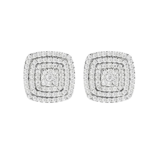 Salvini Bagliori earrings with pavé diamonds - 20088549