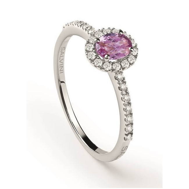 Salvini Dora ring with pink sapphire and diamonds - 20100622