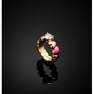 Neon Heart Ring Chiara Ferragni pink hearts J19AWD09