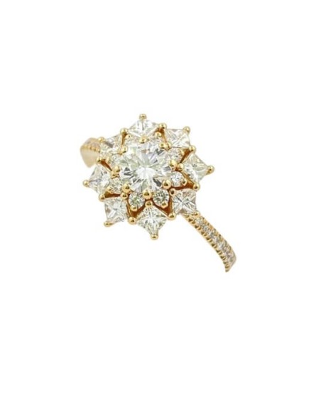 Giorgio Visconti Dajes ring with diamonds in pink gold AR17043G