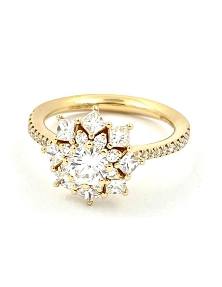 Giorgio Visconti Dajes ring with diamonds in pink gold AR17043G