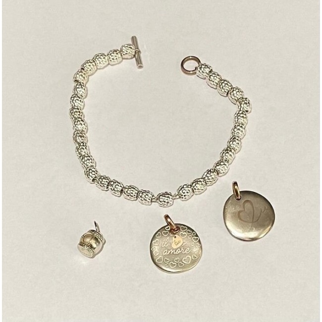 Queriot Bracelet with Blackberries, Coins and Lantern