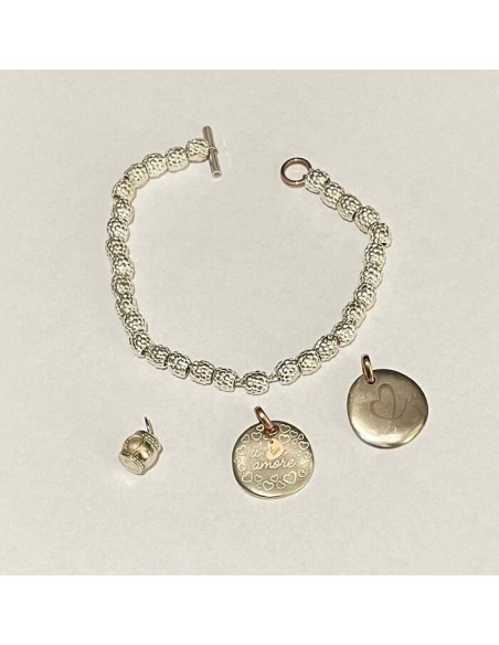 Queriot-Armband mit Brombeeren, Münzen und Laterne