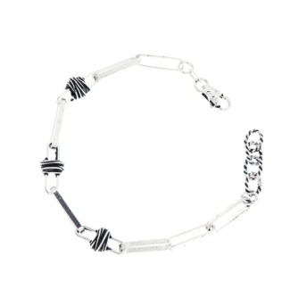 Giacomo Burroni Indomitus Armband mit rechteckigem Netz BC0303