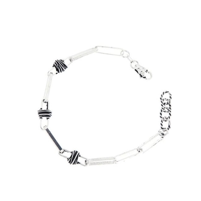 Giacomo Burroni Indomitus Armband mit rechteckigem Netz BC0303