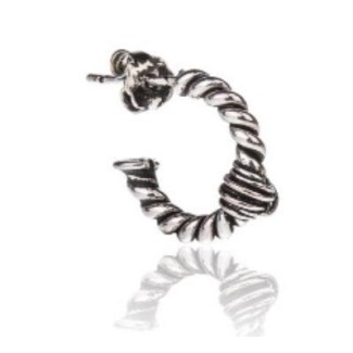 Giacomo Burroni man single earring Indomitus knot circle E0021