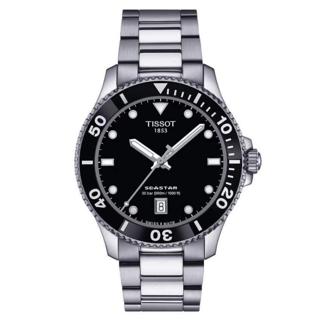 Orologio Tissot Seastar1000 al quarzo acciaio nero T1204101105100