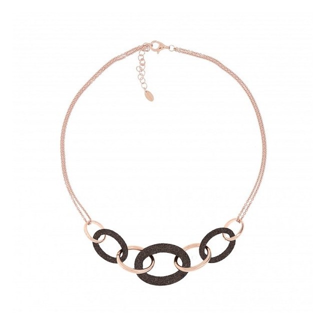 Collana Pesavento Polvere di Sogni rosè maglie ovali WPLVE1160