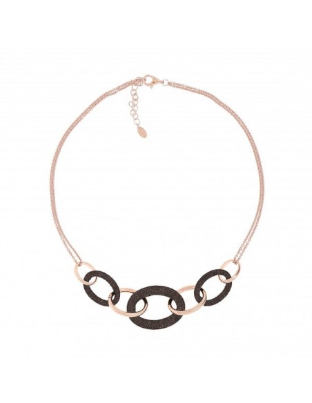Collana Pesavento Polvere di Sogni rosè maglie ovali WPLVE1160