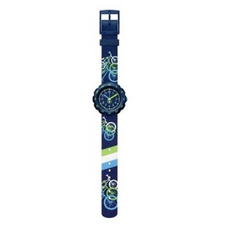 Blue Flik Flak kids watch with bike - ZFPSP065
