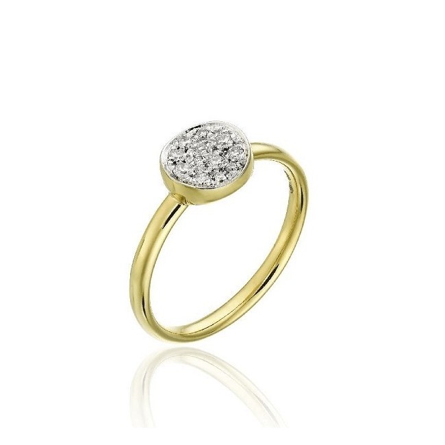 Chimento Armillas Glow ring in gold and diamonds - 1A10272B11140