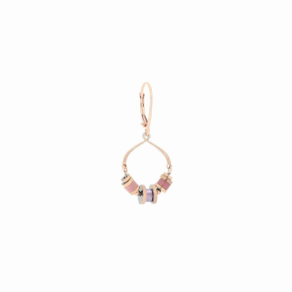 Rosè, pink and purple Maman et Sophie pendant earring ORDEC1AP