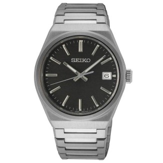 Seiko Classic Black Quartz Men's Watch SUR557P1